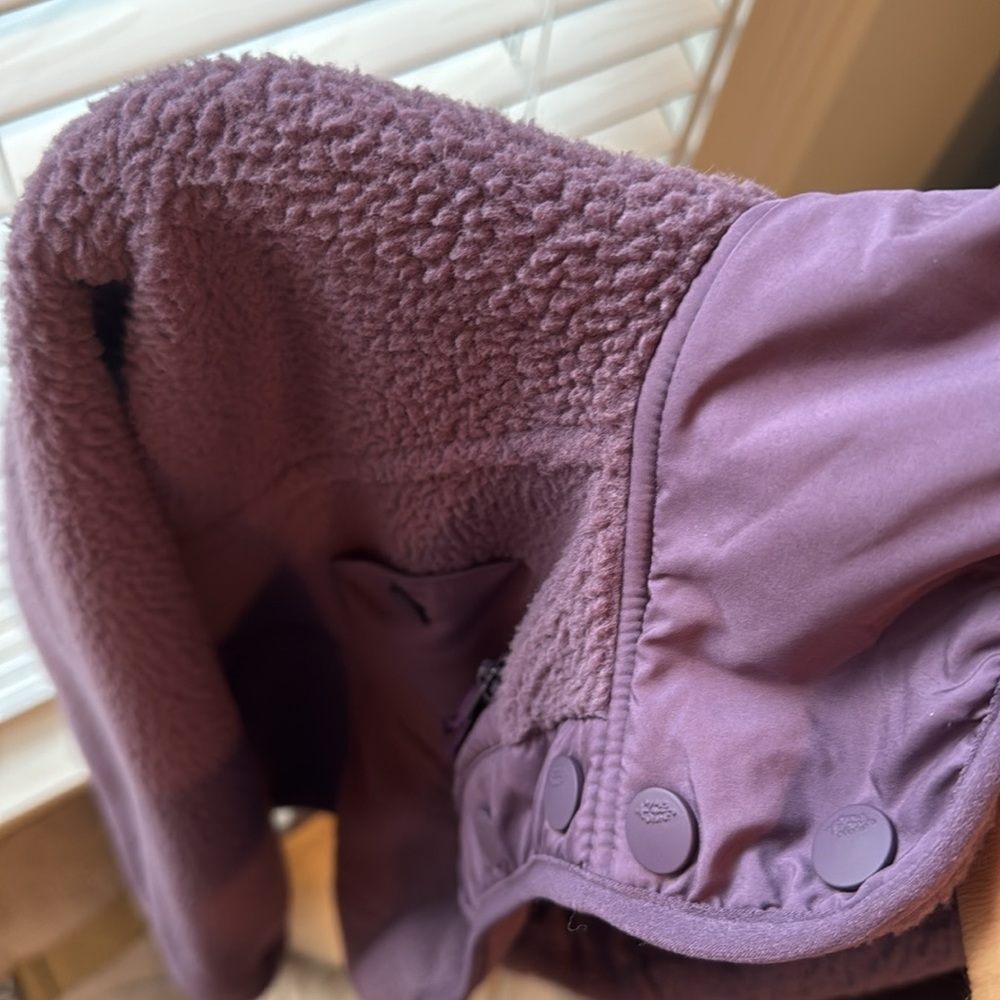 NWOT Free People Movement Hit the Slopes Plum Fleece Jacket - Picture 6 of 6